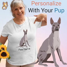 Load image into Gallery viewer, Personalized Xolo Mom T Shirt for Women-Customizer-Apparel, Dog Mom Gifts, Personalized, Shirt, T Shirt, Xolo-Modal T-Shirts-White-XL-1