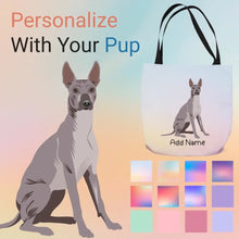 Load image into Gallery viewer, Personalized Xolo Small Tote Bag-Accessories-Accessories, Bags, Dog Mom Gifts, Personalized, Xolo-Small Tote Bag-Your Design-One Size-1