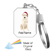 Load image into Gallery viewer, Personalized Yellow Labrador Crystal Glass Keychain-Accessories-Labrador-Crystal Keychain-Glass Crystal-One Size-2