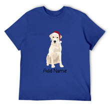 Load image into Gallery viewer, Personalized Yellow Labrador Dad Cotton T Shirt-Apparel-Apparel, Dog Dad Gifts, Labrador, Personalized, Shirt, T Shirt-Men&#39;s Cotton T Shirt-Blue-Medium-11