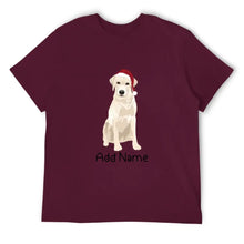 Load image into Gallery viewer, Personalized Yellow Labrador Dad Cotton T Shirt-Apparel-Apparel, Dog Dad Gifts, Labrador, Personalized, Shirt, T Shirt-Men&#39;s Cotton T Shirt-Maroon-Medium-15