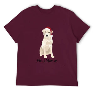 Personalized Yellow Labrador Dad Cotton T Shirt-Apparel-Apparel, Dog Dad Gifts, Labrador, Personalized, Shirt, T Shirt-Men's Cotton T Shirt-Maroon-Medium-15