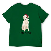 Load image into Gallery viewer, Personalized Yellow Labrador Dad Cotton T Shirt-Apparel-Apparel, Dog Dad Gifts, Labrador, Personalized, Shirt, T Shirt-Men&#39;s Cotton T Shirt-Green-Medium-16