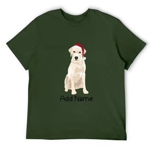 Personalized Yellow Labrador Dad Cotton T Shirt-Apparel-Apparel, Dog Dad Gifts, Labrador, Personalized, Shirt, T Shirt-Men's Cotton T Shirt-Army Green-Medium-17