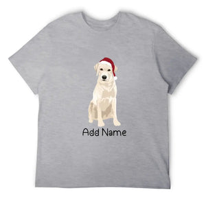 Personalized Yellow Labrador Dad Cotton T Shirt-Apparel-Apparel, Dog Dad Gifts, Labrador, Personalized, Shirt, T Shirt-Men's Cotton T Shirt-Gray-Medium-19