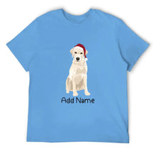 Load image into Gallery viewer, Personalized Yellow Labrador Dad Cotton T Shirt-Apparel-Apparel, Dog Dad Gifts, Labrador, Personalized, Shirt, T Shirt-Men&#39;s Cotton T Shirt-Sky Blue-Medium-2