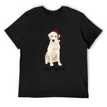 Load image into Gallery viewer, Personalized Yellow Labrador Dad Cotton T Shirt-Apparel-Apparel, Dog Dad Gifts, Labrador, Personalized, Shirt, T Shirt-Men&#39;s Cotton T Shirt-Black-Medium-9