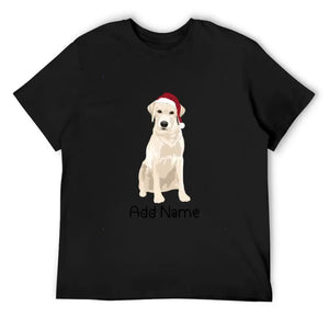 Personalized Yellow Labrador Dad Cotton T Shirt-Apparel-Apparel, Dog Dad Gifts, Labrador, Personalized, Shirt, T Shirt-Men's Cotton T Shirt-Black-Medium-9