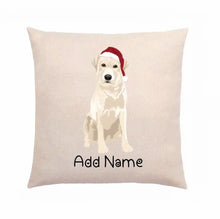Load image into Gallery viewer, Personalized Yellow Labrador Linen Pillowcase-Home Decor-Dog Dad Gifts, Dog Mom Gifts, Home Decor, Labrador, Pillows-2