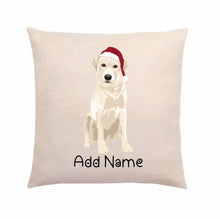 Load image into Gallery viewer, Personalized Yellow Labrador Linen Pillowcase-Linen Pillow Case-Cotton-Linen-16&quot;x16&quot;