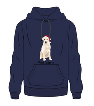 Load image into Gallery viewer, Personalized Yellow Labrador Men&#39;s Warm Hoodie Sweatshirt-Apparel-Apparel, Dog Dad Gifts, Hoodie, Labrador, Personalized, Sweatshirt-Men&#39;s Warm Hoodie Sweatshirt-Navy Blue-S-2