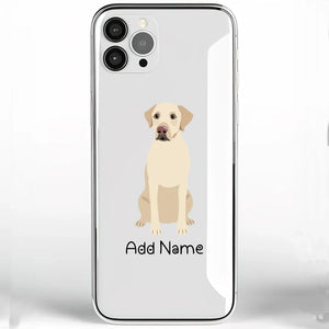 Personalized Yellow Labrador Soft Shell Phone Cover-Cell Phone Accessories-Accessories, Dog Mom Gifts, Labrador, Personalized, Phone Case-Phone Cover-Transparent TPU-One Size-2