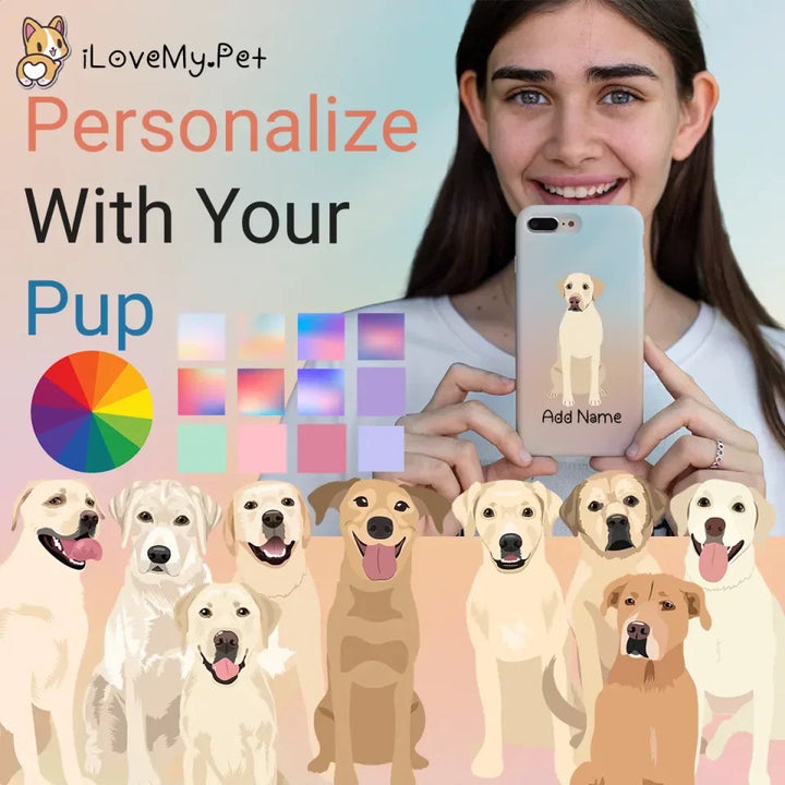 Personalized Yellow Labrador Soft Shell Phone Cover 720x