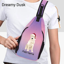 Load image into Gallery viewer, Personalized Yellow Labrador Unisex Sling Bag Backpack-Accessories-Labrador-Unisex Sling Bag Backpack-Dreamy Dusk-One Size-16