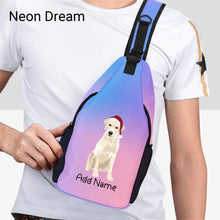 Load image into Gallery viewer, Personalized Yellow Labrador Unisex Sling Bag Backpack-Accessories-Labrador-Unisex Sling Bag Backpack-Neon Dream-One Size-17