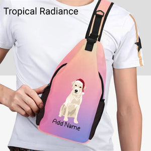 Personalized Yellow Labrador Unisex Sling Bag Backpack-Accessories-Labrador-Unisex Sling Bag Backpack-Tropical Radiance-One Size-18