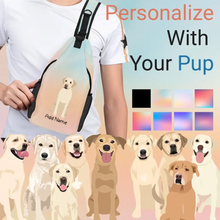 Load image into Gallery viewer, labradors yellow sling-bag-multi