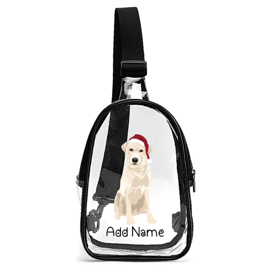 Personalized Yellow Labrador Unisex Transparent Sling Bag-Accessories-Labrador-Unisex Transparent Sling Bag-Transparent-One Size-2