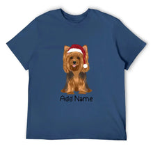 Load image into Gallery viewer, Personalized Yorkie Dad Cotton T Shirt-Apparel-Apparel, Dog Dad Gifts, Personalized, Shirt, T Shirt, Yorkshire Terrier-Men&#39;s Cotton T Shirt-Navy Blue-Medium-12