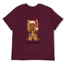 Load image into Gallery viewer, Personalized Yorkie Dad Cotton T Shirt-Apparel-Apparel, Dog Dad Gifts, Personalized, Shirt, T Shirt, Yorkshire Terrier-Men&#39;s Cotton T Shirt-Maroon-Medium-15