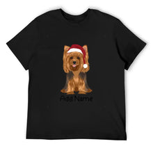 Load image into Gallery viewer, Personalized Yorkie Dad Cotton T Shirt-Apparel-Apparel, Dog Dad Gifts, Personalized, Shirt, T Shirt, Yorkshire Terrier-Men&#39;s Cotton T Shirt-Black-Medium-9