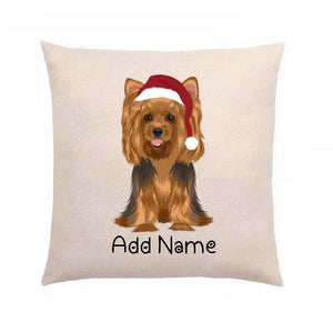 Personalized Yorkie Linen Pillowcase-Home Decor-Dog Dad Gifts, Dog Mom Gifts, Home Decor, Personalized, Pillows, Yorkshire Terrier-Linen Pillow Case-Cotton-Linen-12"x12"-2