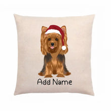 Load image into Gallery viewer, Personalized Yorkie Linen Pillowcase-Linen Pillow Case-Cotton-Linen-16"x16"