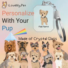 Load image into Gallery viewer, Yorkshire Terrier crystal-keychain-multi