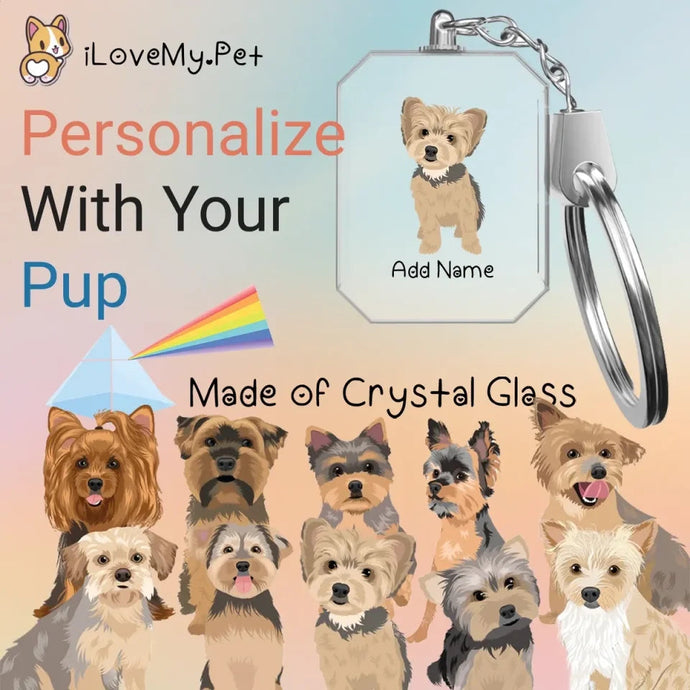 Yorkshire Terrier crystal-keychain-multi