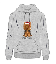 Load image into Gallery viewer, Personalized Yorkie Love Men&#39;s Warm Hoodie Sweatshirt-Apparel-Apparel, Dog Dad Gifts, Hoodie, Personalized, Sweatshirt, Yorkshire Terrier-Men&#39;s Warm Hoodie Sweatshirt-Gray-S-10