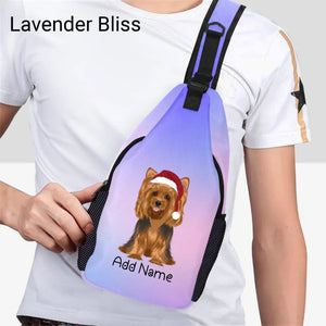 Personalized Yorkie Love Unisex Sling Bag Backpack-Accessories-Yorkshire Terrier-Unisex Sling Bag Backpack-Lavender Bliss-One Size-15