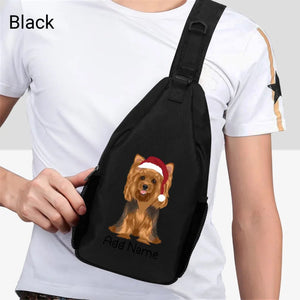 Personalized Yorkie Love Unisex Sling Bag Backpack-Accessories-Yorkshire Terrier-Unisex Sling Bag Backpack-Black-One Size-2