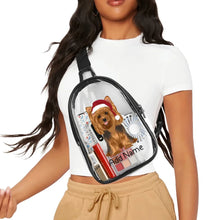 Load image into Gallery viewer, Personalized Yorkie Love Unisex Transparent Sling Bag-Accessories-Yorkshire Terrier-Unisex Transparent Sling Bag-Transparent-One Size-3