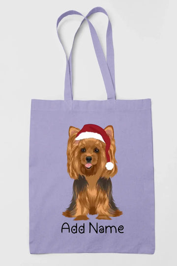Personalized Yorkie Love Zippered Tote Bag-Accessories-Accessories, Bags, Dog Mom Gifts, Personalized, Yorkshire Terrier-Zippered Tote Bag-Pastel Purple-Classic-2