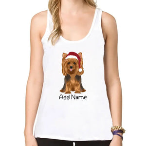 Personalized Yorkie Mom Yoga Tank Top-Shirts & Tops-Apparel, Dog Mom Gifts, Shirt, T Shirt, Yorkshire Terrier-Yoga Tank Top-White-L - Fitting-2