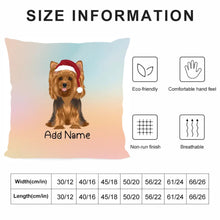 Load image into Gallery viewer, Personalized Yorkie Soft Plush Pillowcase-Home Decor-Dog Dad Gifts, Dog Mom Gifts, Home Decor, Personalized, Pillows, Yorkshire Terrier-4