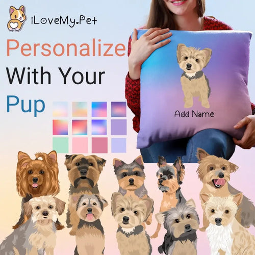 Personalized Yorkie Soft Plush Pillowcase