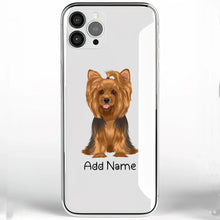 Load image into Gallery viewer, Personalized Yorkie Soft Shell Phone Cover