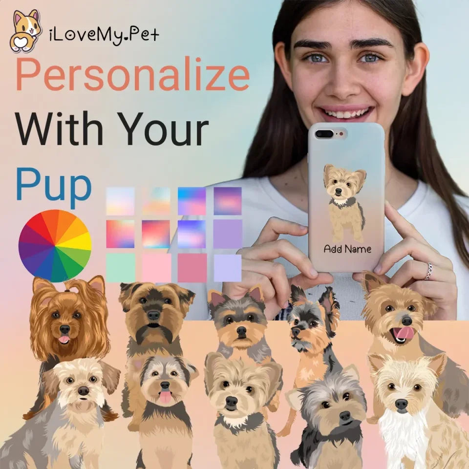 Personalized Yorkie Soft Shell Phone Cover 1080x