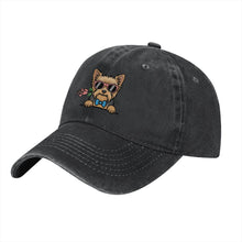 Load image into Gallery viewer, Personalized Yorkshire Terrier Baseball Cap - Romeo Yorkshire Terrier Design - Match Your Dog's Coat Color-Hats &amp; Caps-Accessories,Baseball Caps,Dog Mom Gifts-5