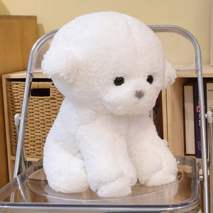 Pet Me Sitting Bichon Frise Stuffed Animal Plush Toys-Bichon Frise, Stuffed Animal-11