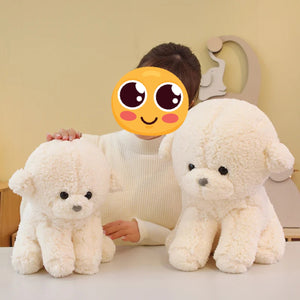 Pet Me Sitting Bichon Frise Stuffed Animal Plush Toys-Bichon Frise, Stuffed Animal-19