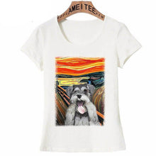 Load image into Gallery viewer, Photobomb Silver Schnauzer Womens T ShirtApparel