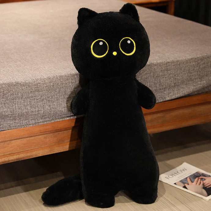 Pick Me Black Cat Stuffed Animal Plush Toy Pillows (Large & Giant Size)-black-130cm-1