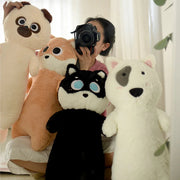 Pick Me Please Black Husky Stuffed Animal Plush Toy-Stuffed Animals-Siberian Husky, Stuffed Animal-black dog-CHINA-about 65cm-3