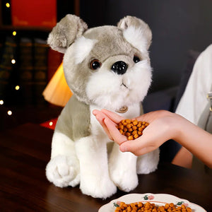 Pick Me Sitting Schnauzer Stuffed Animal Plush Toys-Stuffed Animals-Schnauzer, Stuffed Animal-2