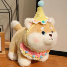 Load image into Gallery viewer, Pick My Scarf and Hat Shiba Inu Stuffed Animal Plush Toys-Yellow Hat Scarf-26x22 cm-22