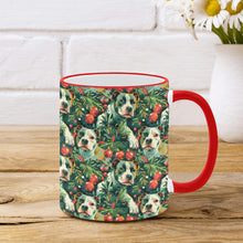 Load image into Gallery viewer, Pine and Pit Bulls Christmas Canopy Coffee Mug-2