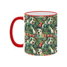 Load image into Gallery viewer, Pine and Pit Bulls Christmas Canopy Coffee Mug-3