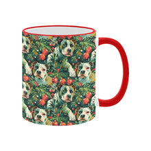 Load image into Gallery viewer, Pine and Pit Bulls Christmas Canopy Coffee Mug-4